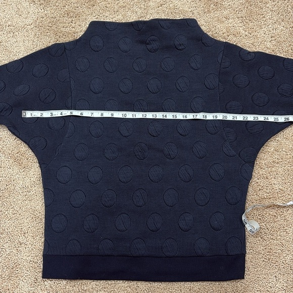 Postmark Anthropologie subtle polka dot pattern dolman sleeve sweater top sz med - Picture 4 of 4
